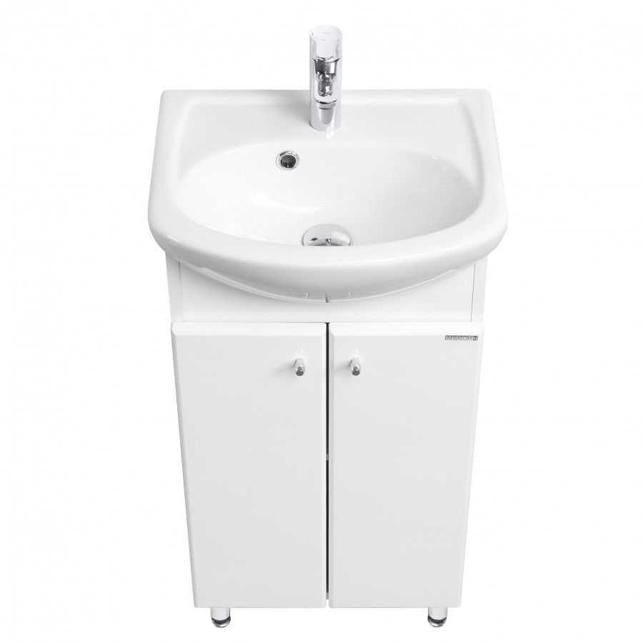Тумба МИРА Н 45, белая (под раковину АЗОВ 45)