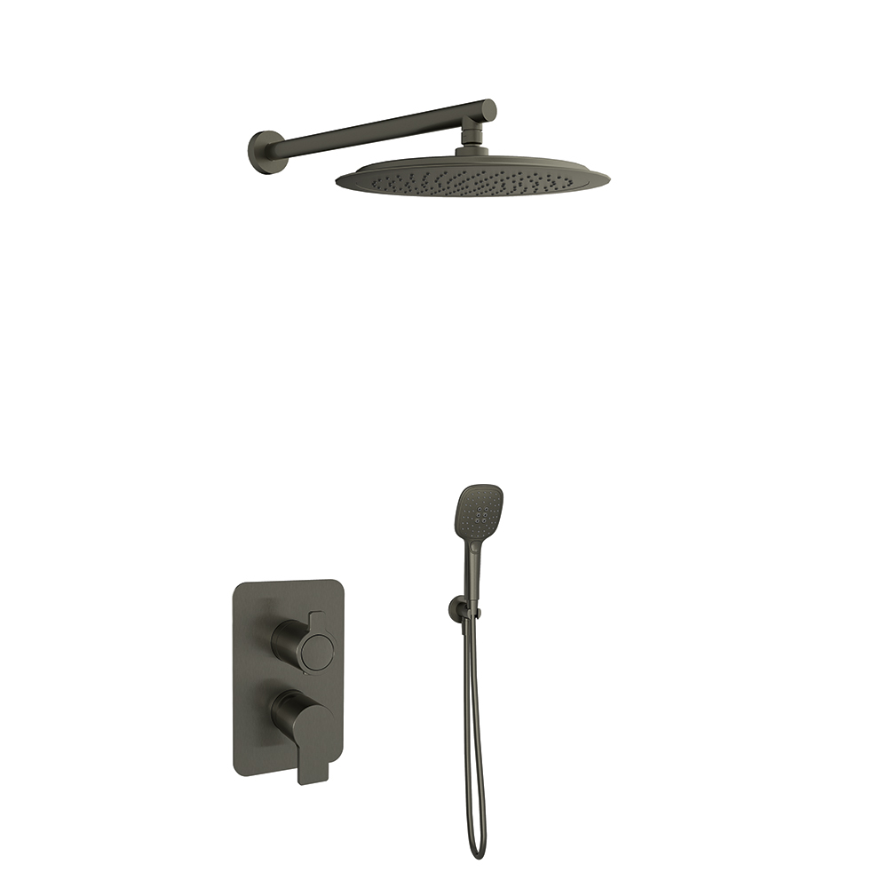 Встраиваемый термостатический смеситель для душа на 3 выхода RS SMART 85T301SGR графит