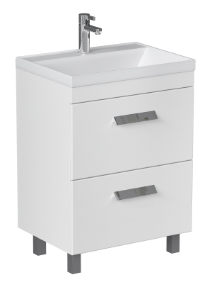 Тумба под раковину VELVEX Orlando 600-0-2 (Classica) белый матовый