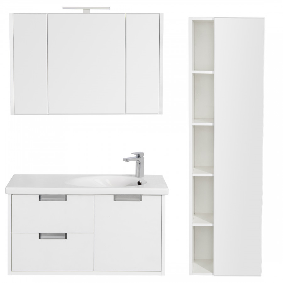 ETNA Зеркальный шкаф 100, белый глянец, ROCA