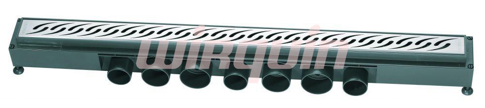 Душевой лоток Venisio, 800 мм.,решетка нерж. сталь.,гидрозатвор 50мм., слив 84л/мин., WIRQUIN