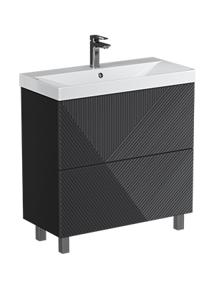 Тумба под раковину VELVEX Edge 700-0-2 (9696) графит