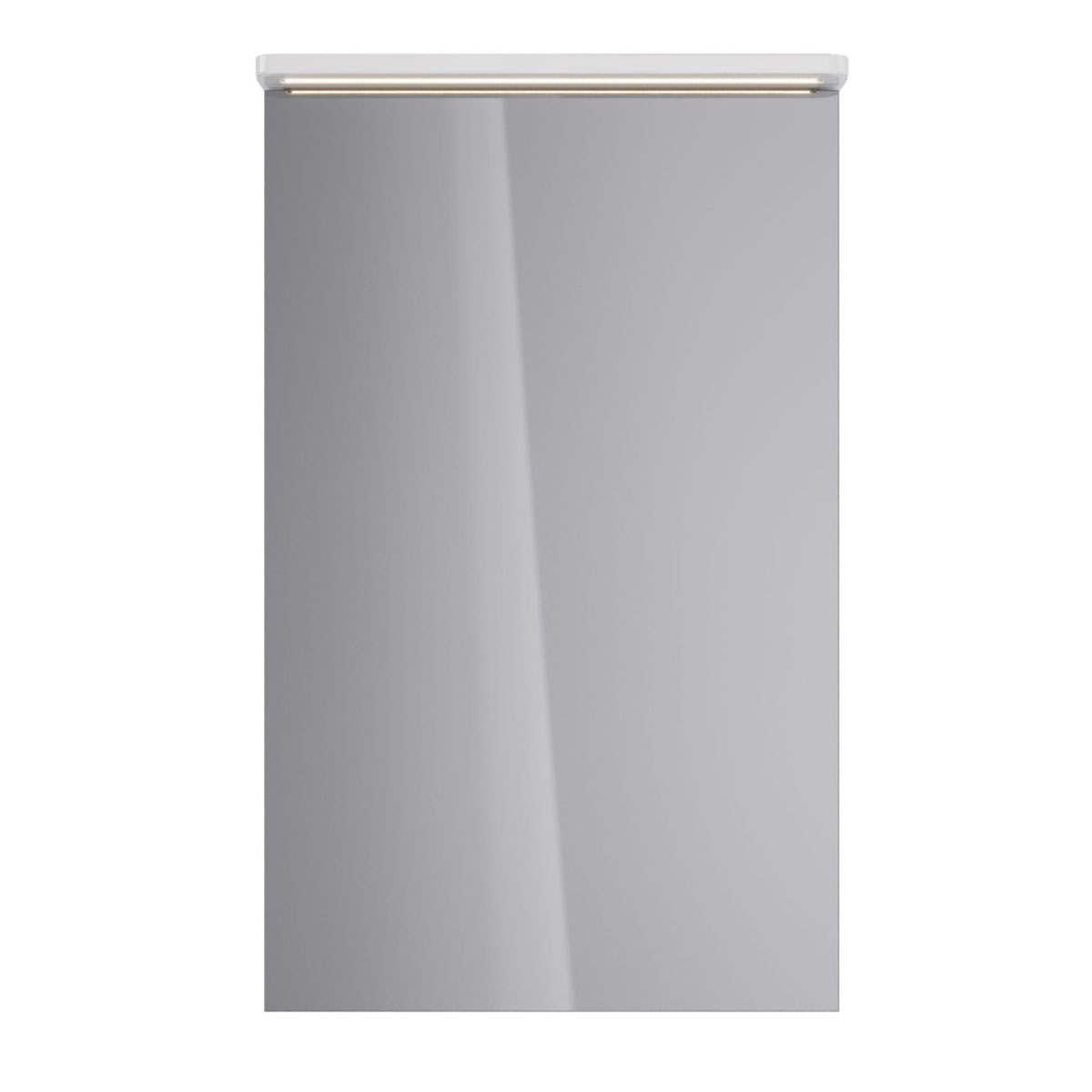 Шкаф зеркальный Lemark ZENON 50х80 см 1 дверный, петли слева, с козырьком-подсветкой, с розеткой, цв