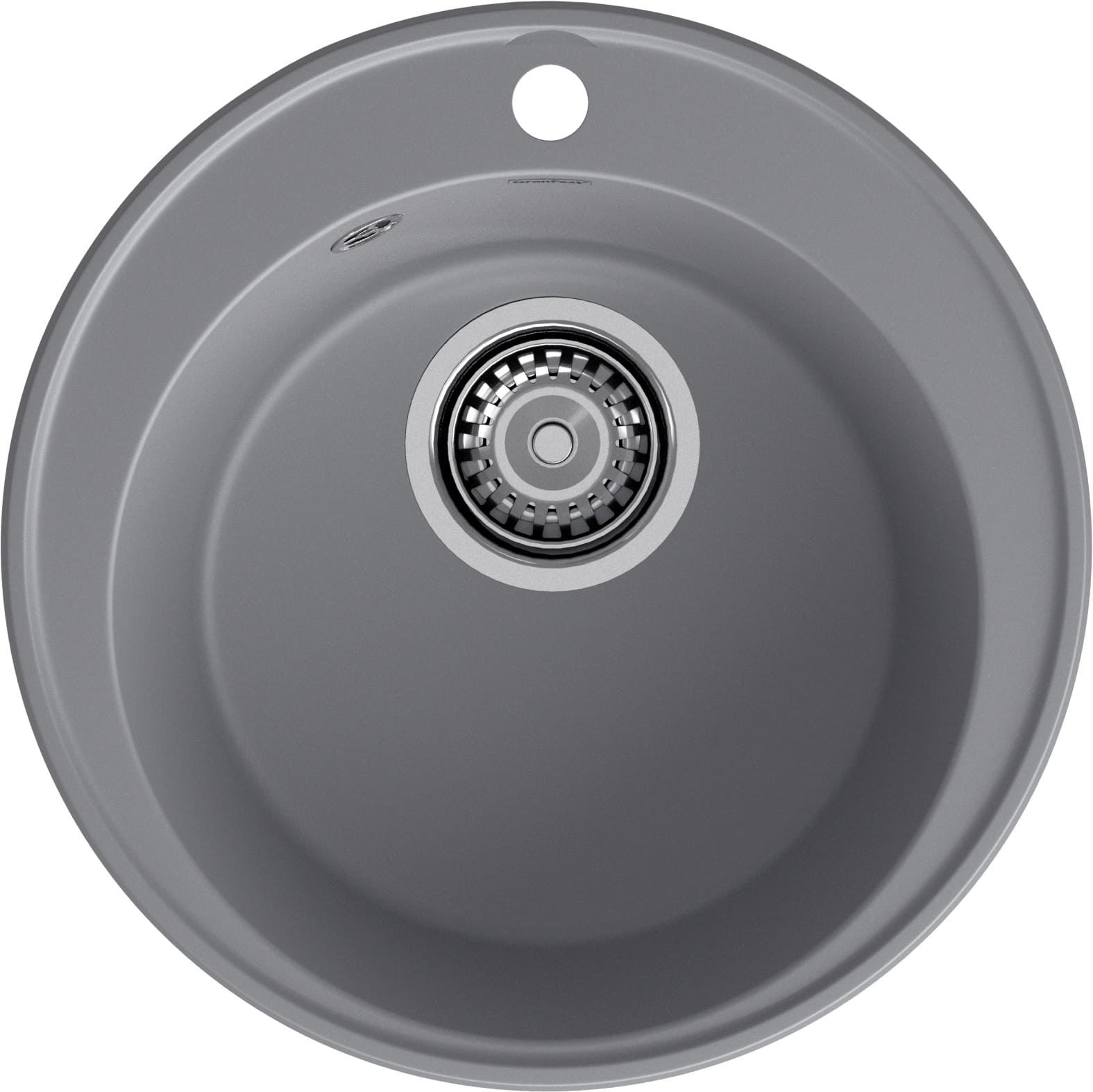 GranFest QUARZ (ECO-08) Мойка чаша D=480мм (темно-серый)