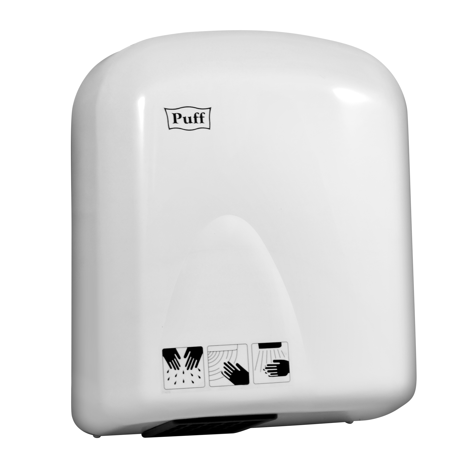 Электросушитель для рук PUFF-165 малошумный, белый 1,65 кВт (1401.336)