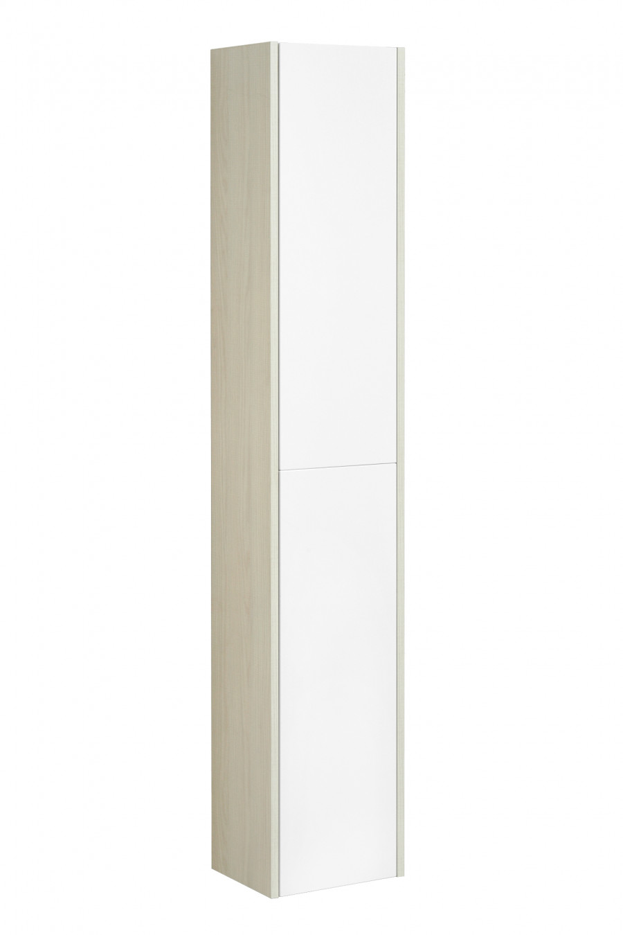 Шкаф-колонна ЙОРК 30, подвесная, белый, ясень фабрик