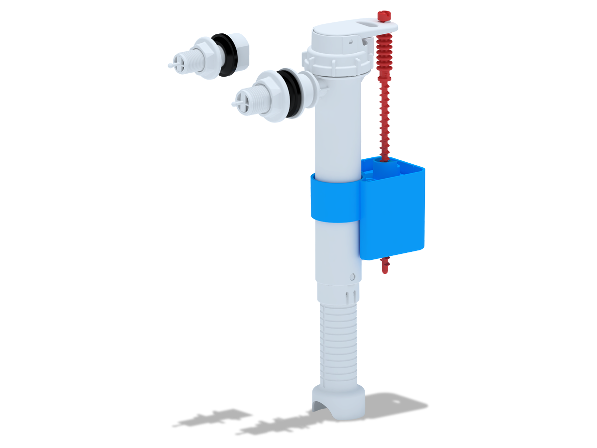 Арматура универсальная боковая АНИ Пласт WC5013 штуцер пластик 1/2 и 3/8 дюйма