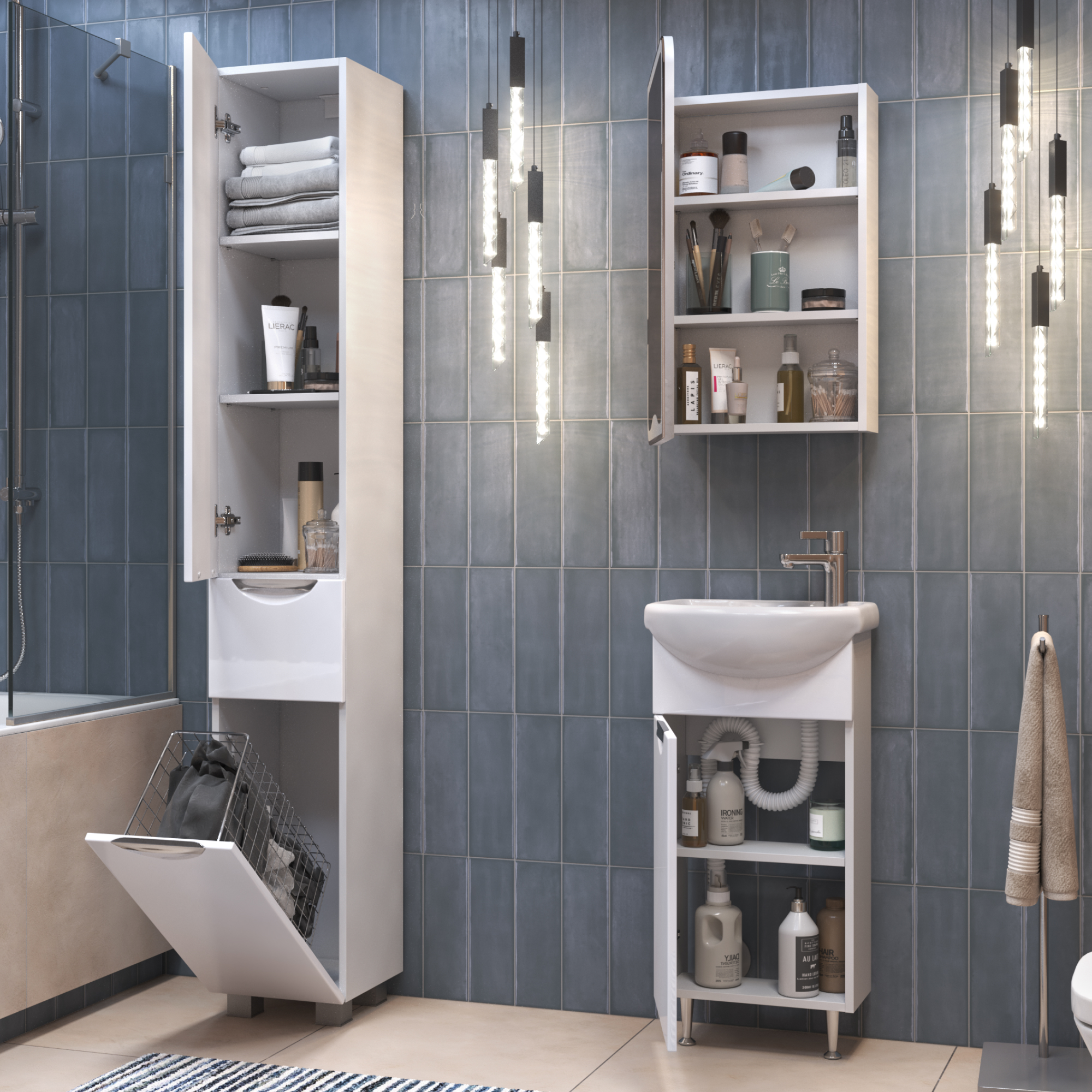 Зеркальный шкаф VIGO Callao 45 подвесной белый (zsh.CAL.45)