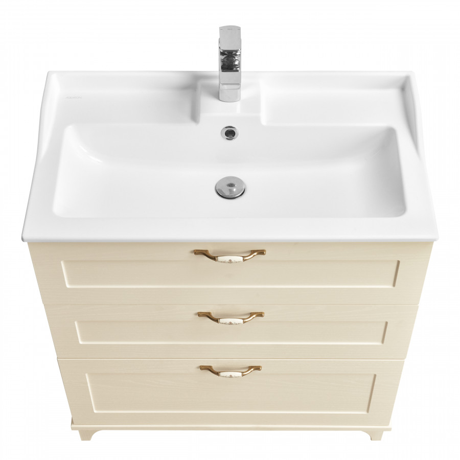 Тумба ЛЕОН 80 H, дуб беж. (под раковину ФАБИА 80, ПРЕМЬЕР М 80)