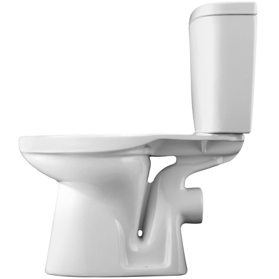 АНИМО Унитаз-компакт, горизонт. выпуск, 2-х реж. арматура, сиденье дюропласт. САНТЕК 