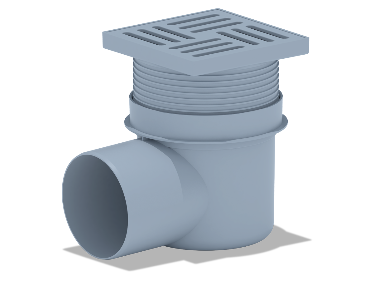 Трап гор.регул.выпуск 110 с сухим гидр. реш.15х15 пласт., ANI PLAST