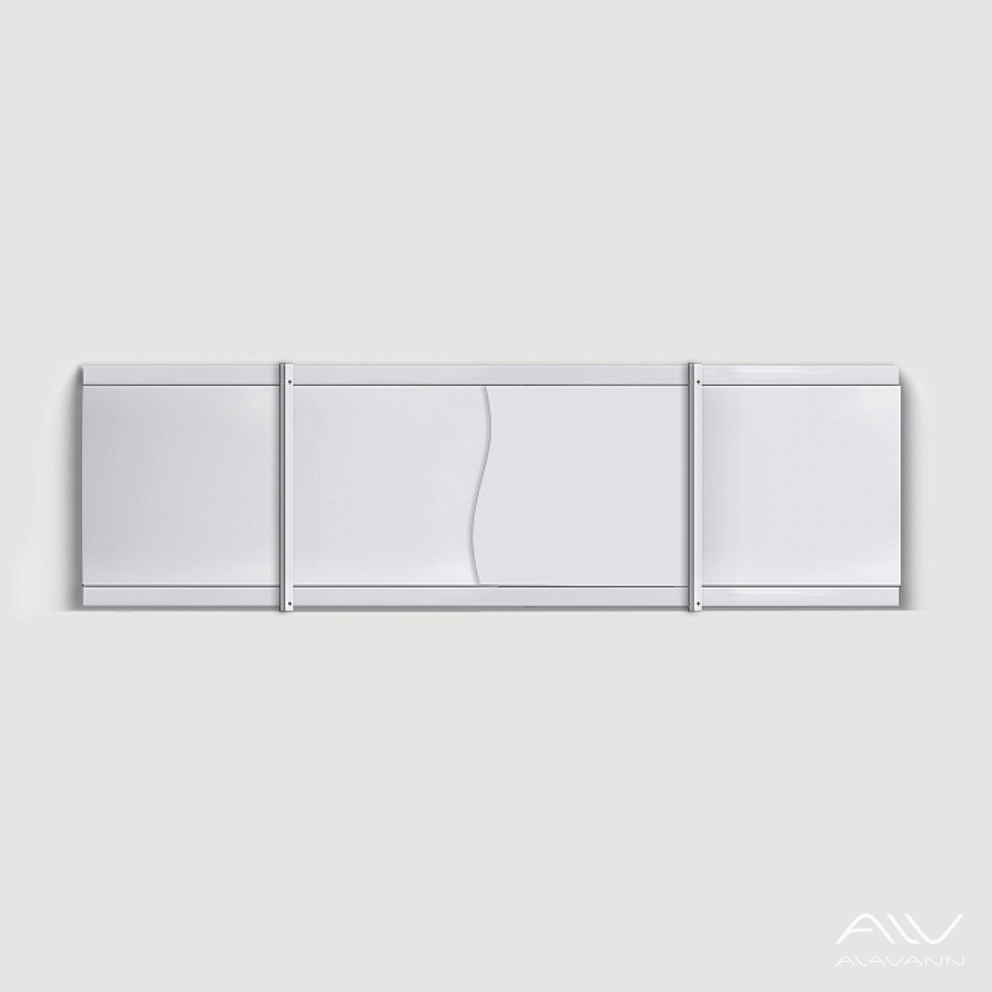 КОМБИ Экран для ванны 170 см, полистирол,(салатовый-P25), ALAVANN