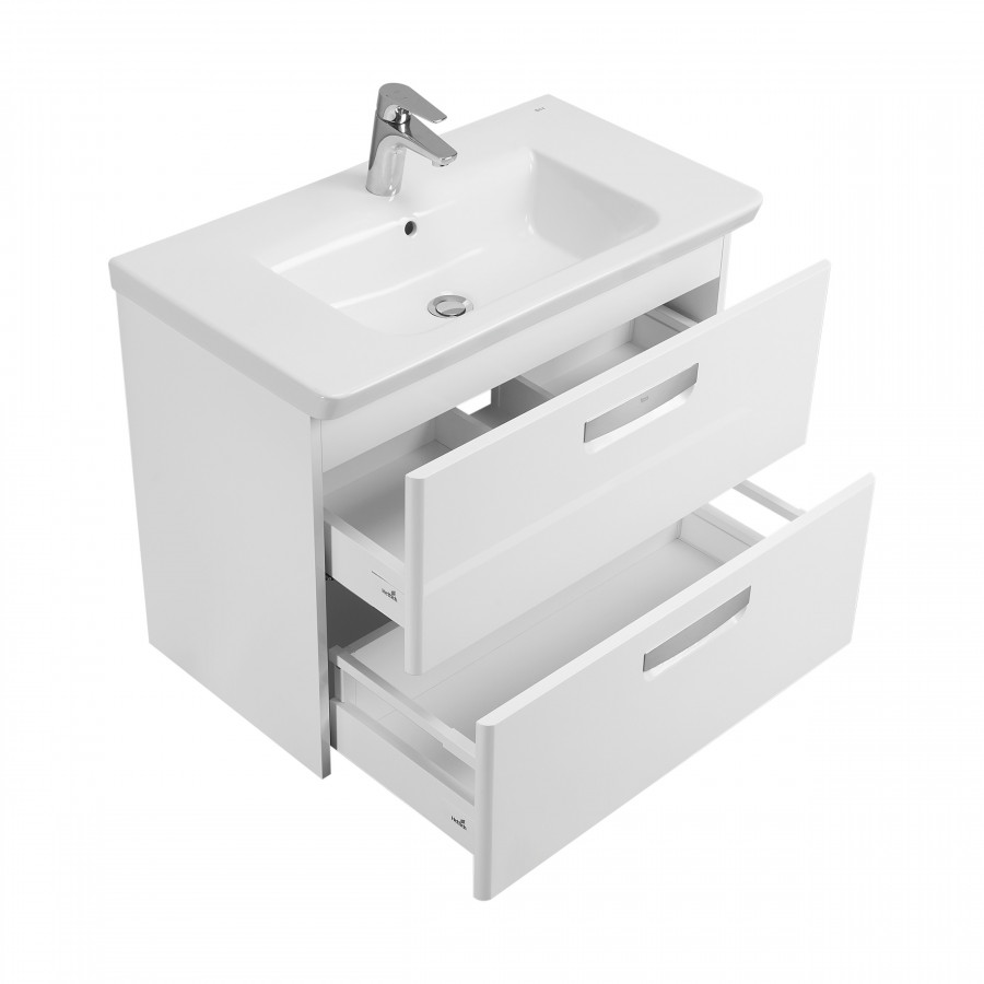 GAP Тумба под раковину GAP 80, белый глянец, ROCA