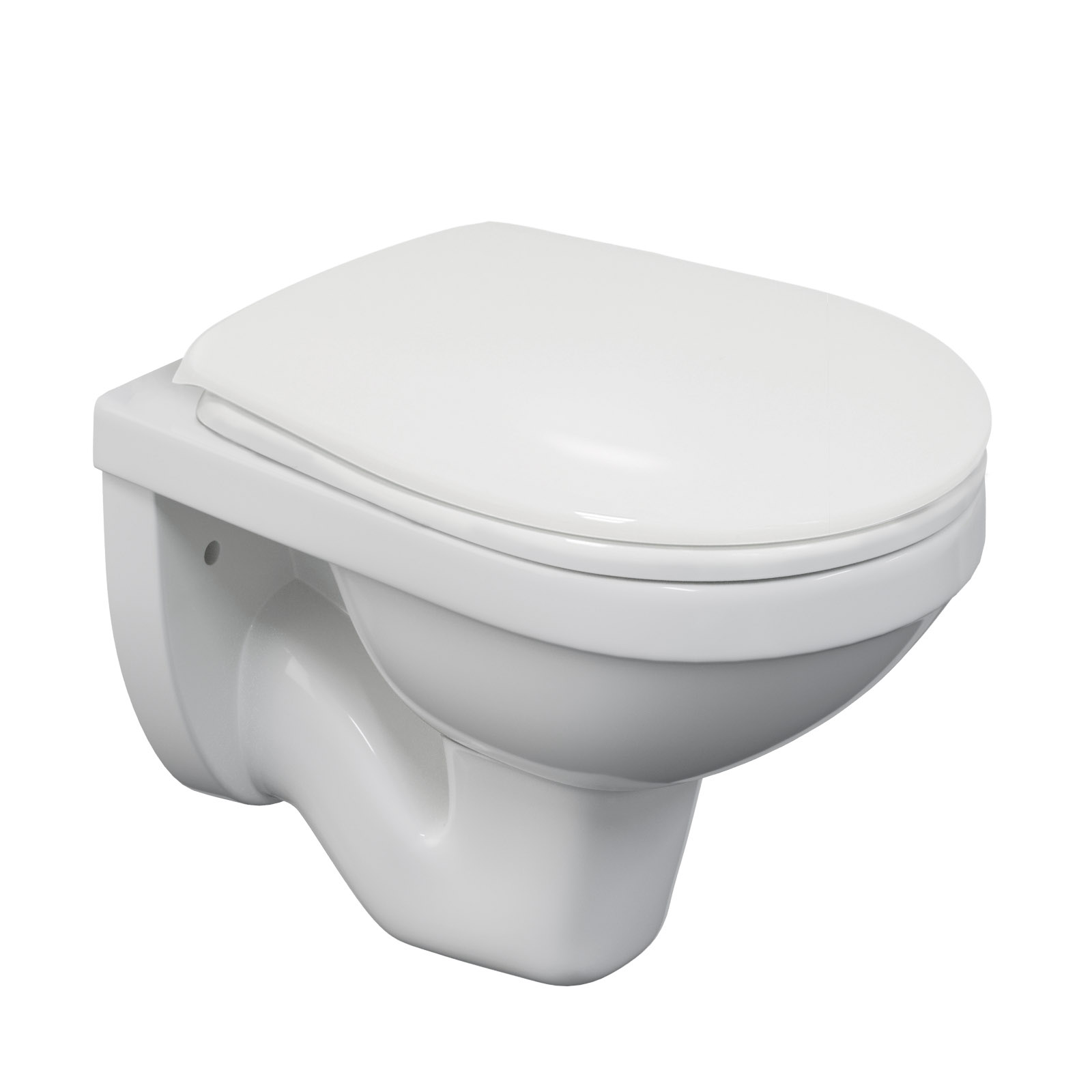 Унитаз подвесной GAMMA, сиденье полипропилен Gamma PS, микролифт, пластик, белый, BERGES