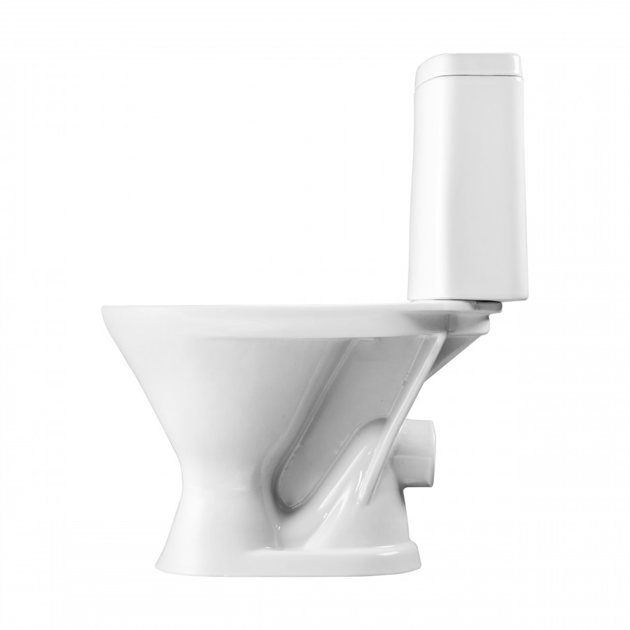 Унитаз-компакт "Грация", горизонт. вып. 2-х уров. арм., сид. полипрроп. SANTERI