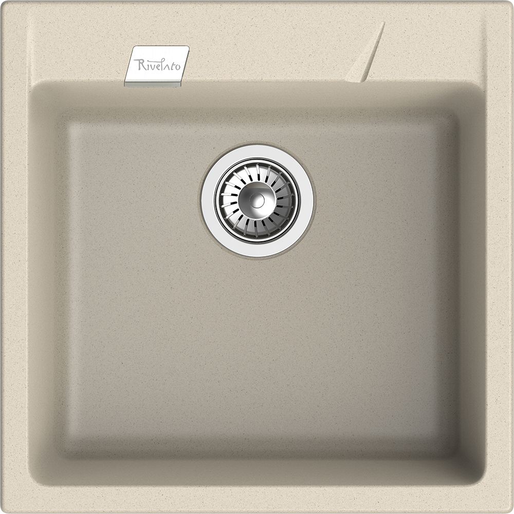 RIVELATO Мойка RAUM 50  1-чаша 500*510мм beige scuro арт.