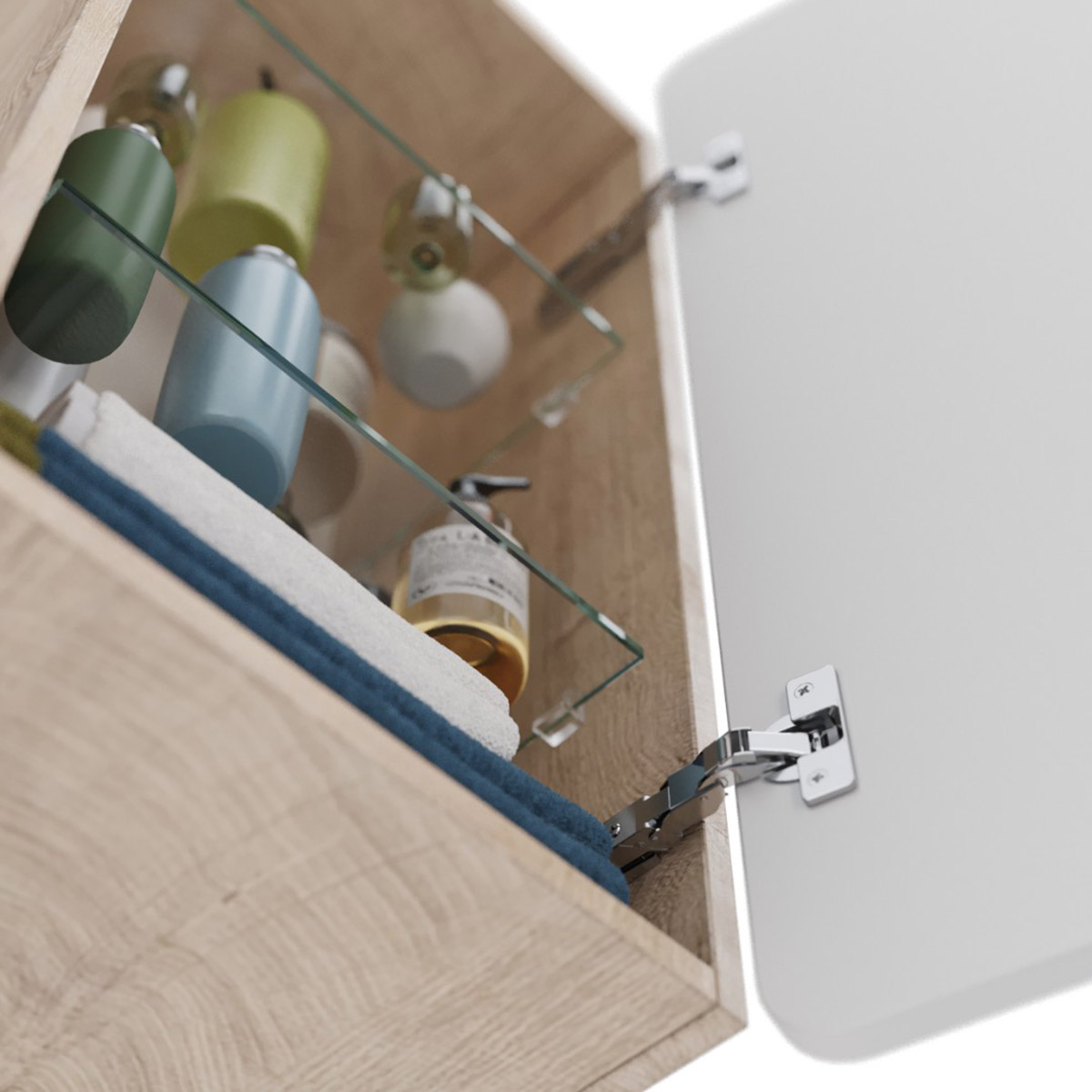 Полупенал Lemark OLIVIA 35 см подвесной, 1 дверный, открывание лев/прав, цвет корпуса: Дуб кантри, ц