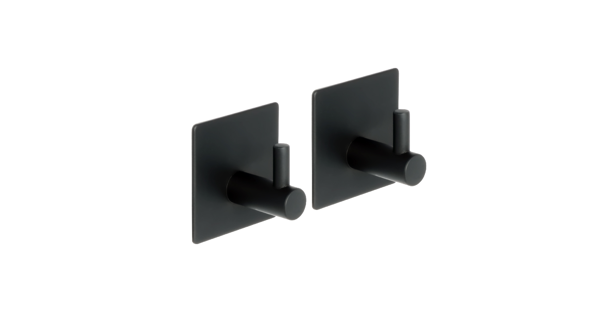 Крючок одинарный - 2 штуки, черный FIXSEN (FX-560A)