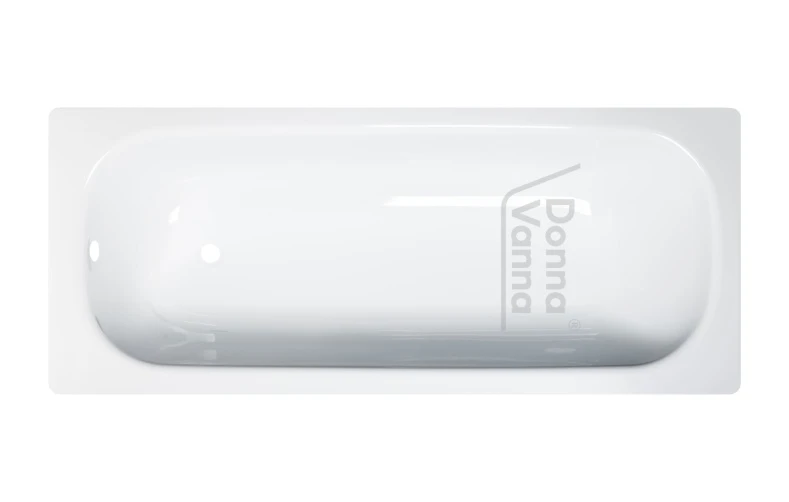 DONNA VANNA Ванна стальная 170x70x40 cм. с опорной подставкой, без ранта, белая орхидея, ВИЗ