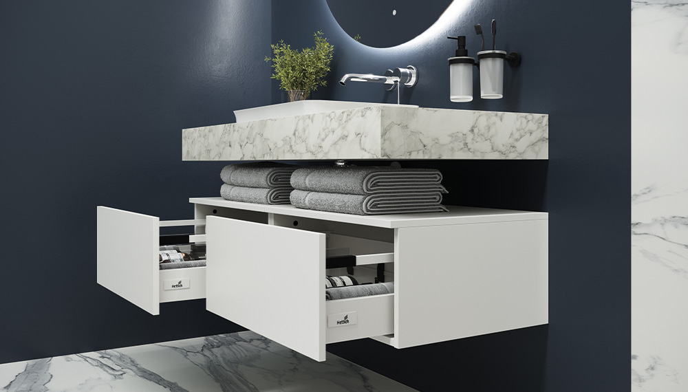 Столешница VELVEX Unit 120 белый мрамор