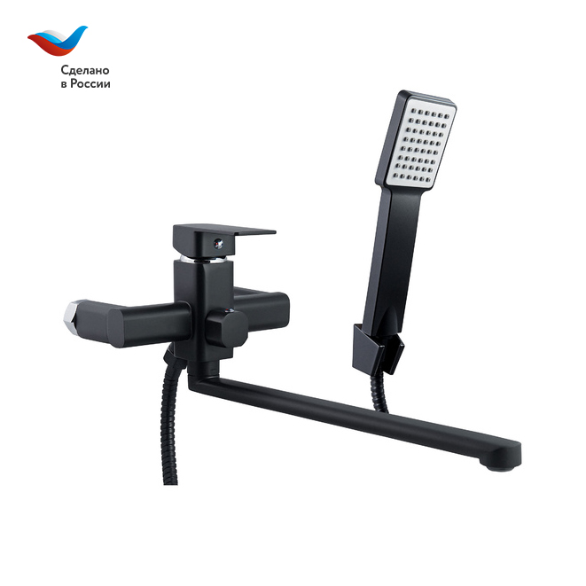 Смеситель для ванны СЛАВЕН Коттедж СЛ-ОД-Н3Ч черный