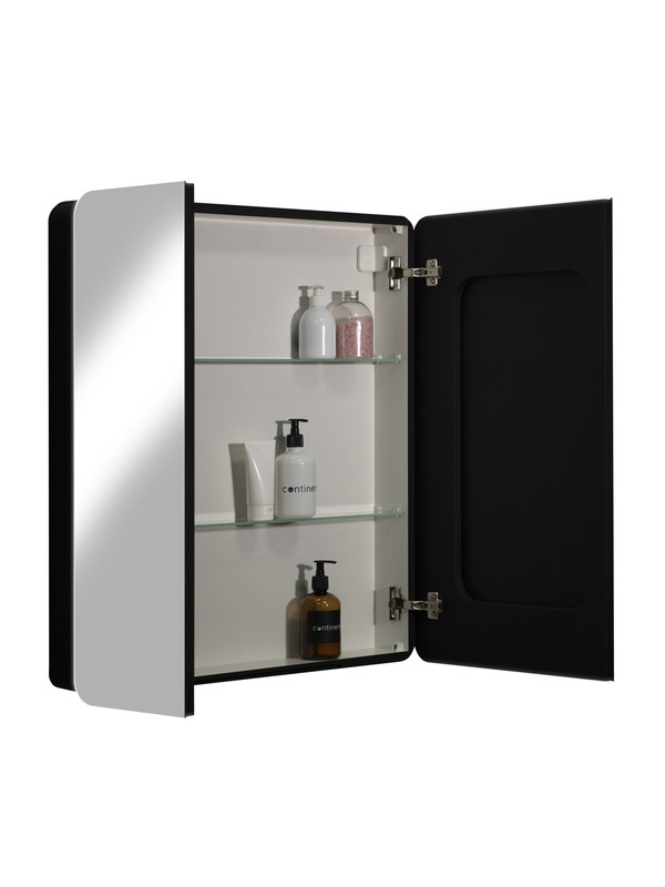 Зеркало-шкаф Eltoro black LED 760х850