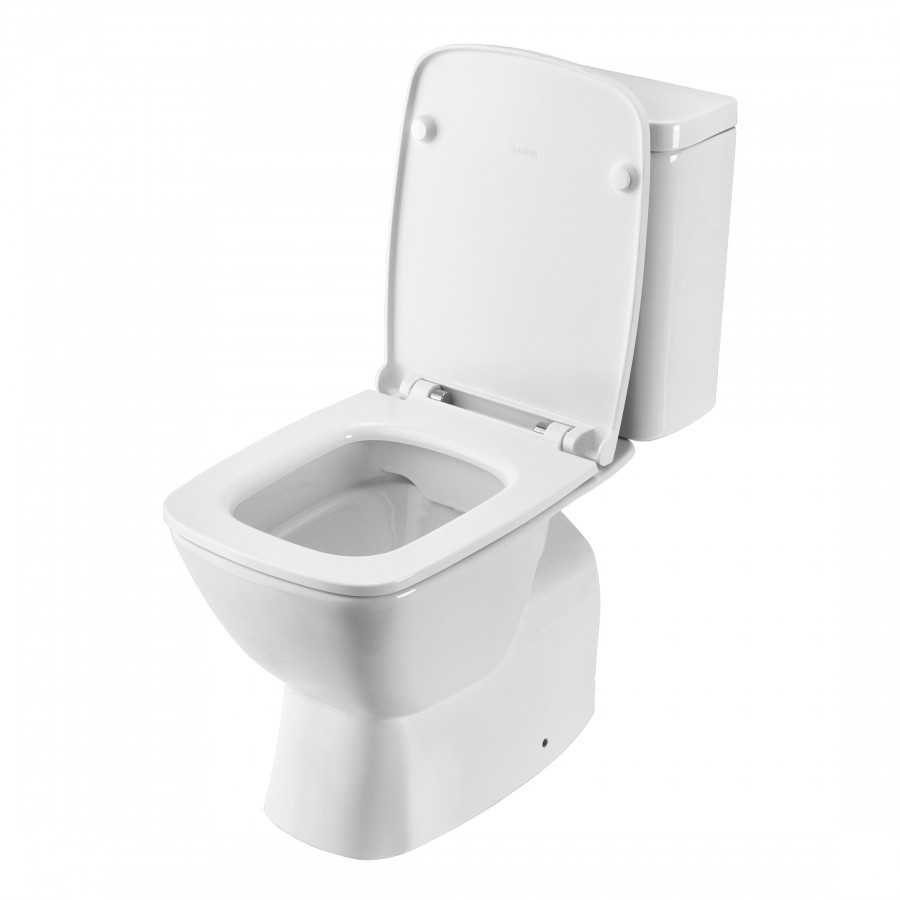 НЕО RIMLESS Унитаз-компакт безободковый, 2-х режимная арматура OLI, сиденье дюропласт Soft-close, Cl