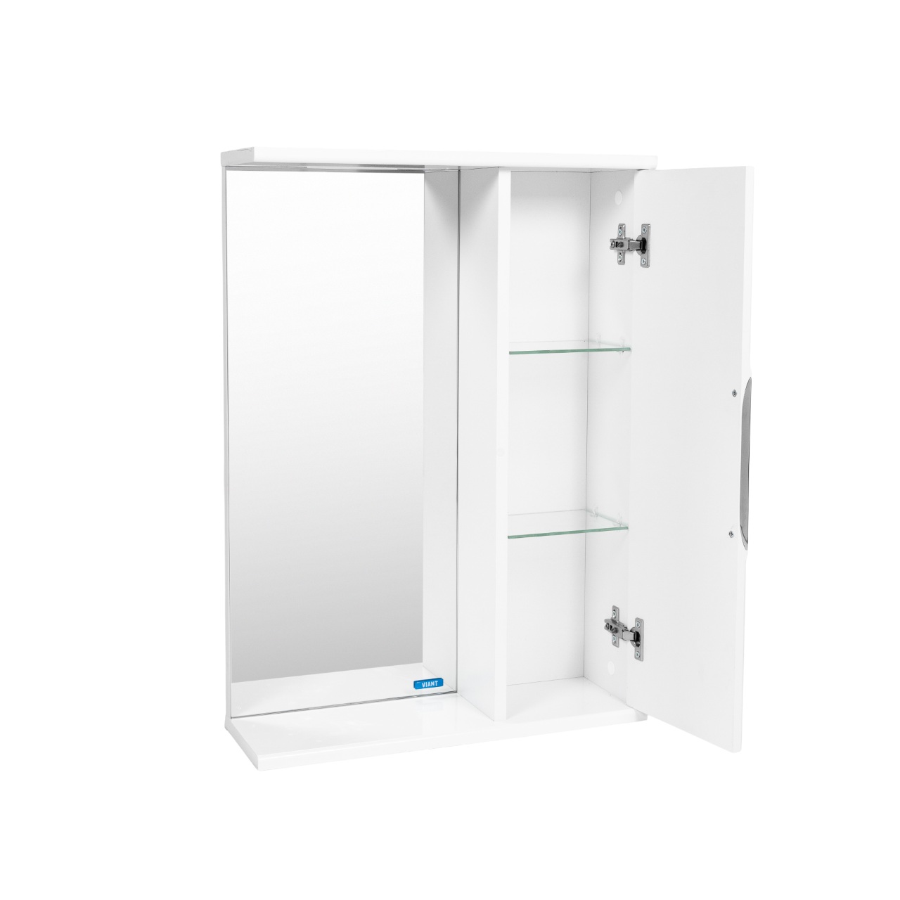 Зеркало со шкафом VIANT ЛИМА 50 подвесное белый (VLIM50-ZSH)