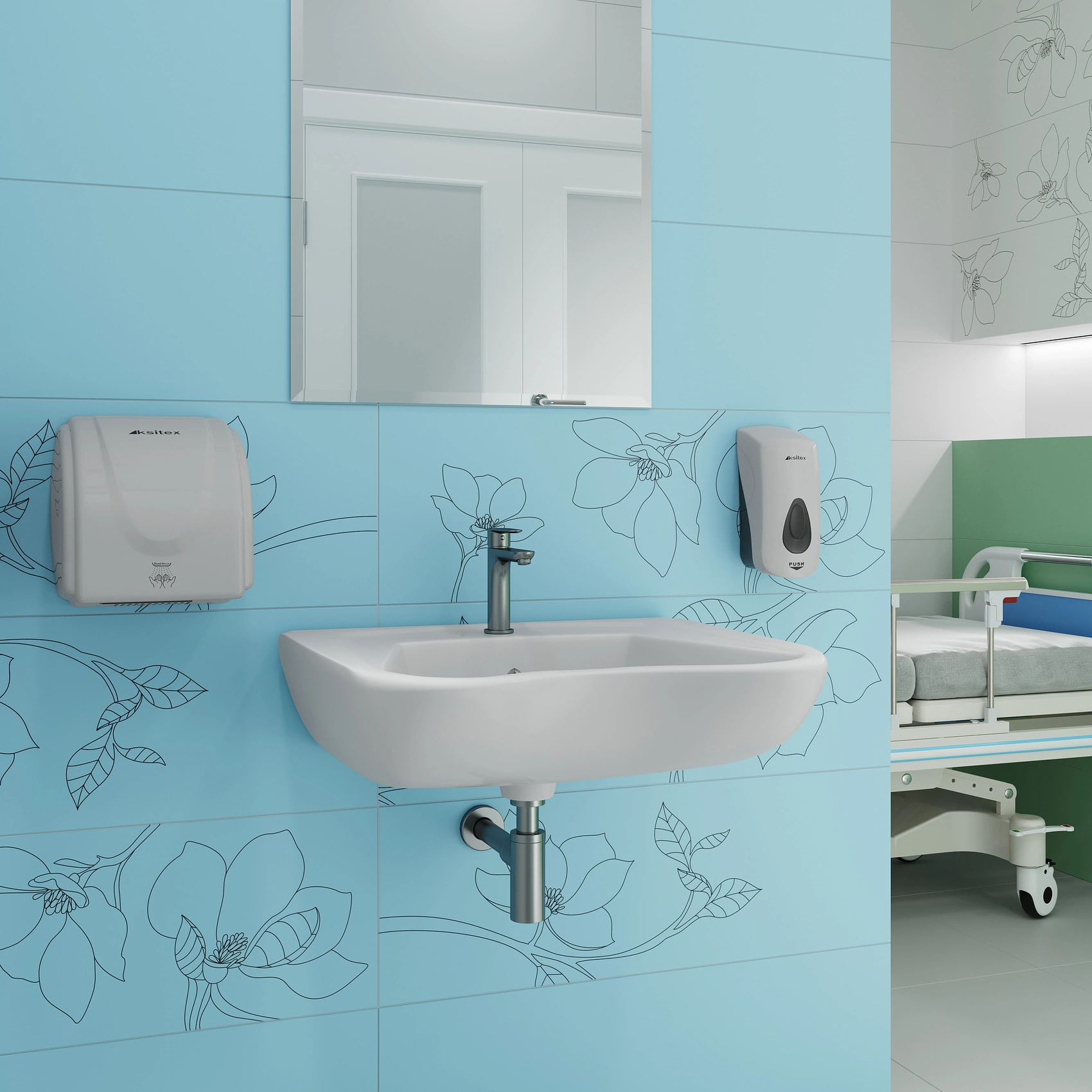 Раковина КЕРАМИН ХИРУРГИЧЕСКАЯ белый глянец CDB00023022 (4810531095675)