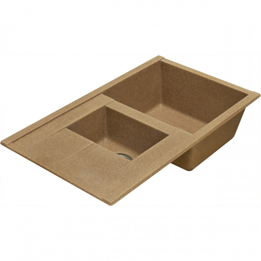 Мойка для кухни  Делия 87 870x510x218 мм, прямоуг. с крылом и доп. чашей, терракот