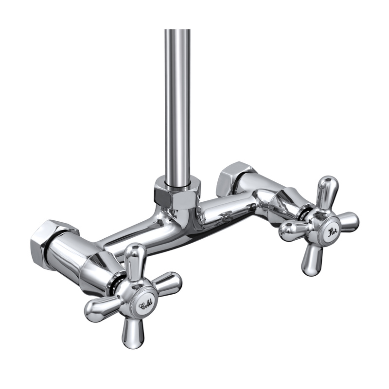 Смеситель для душа СЛАВЕН Прораб СЛ-ДВ-О42 с верхним душем хром