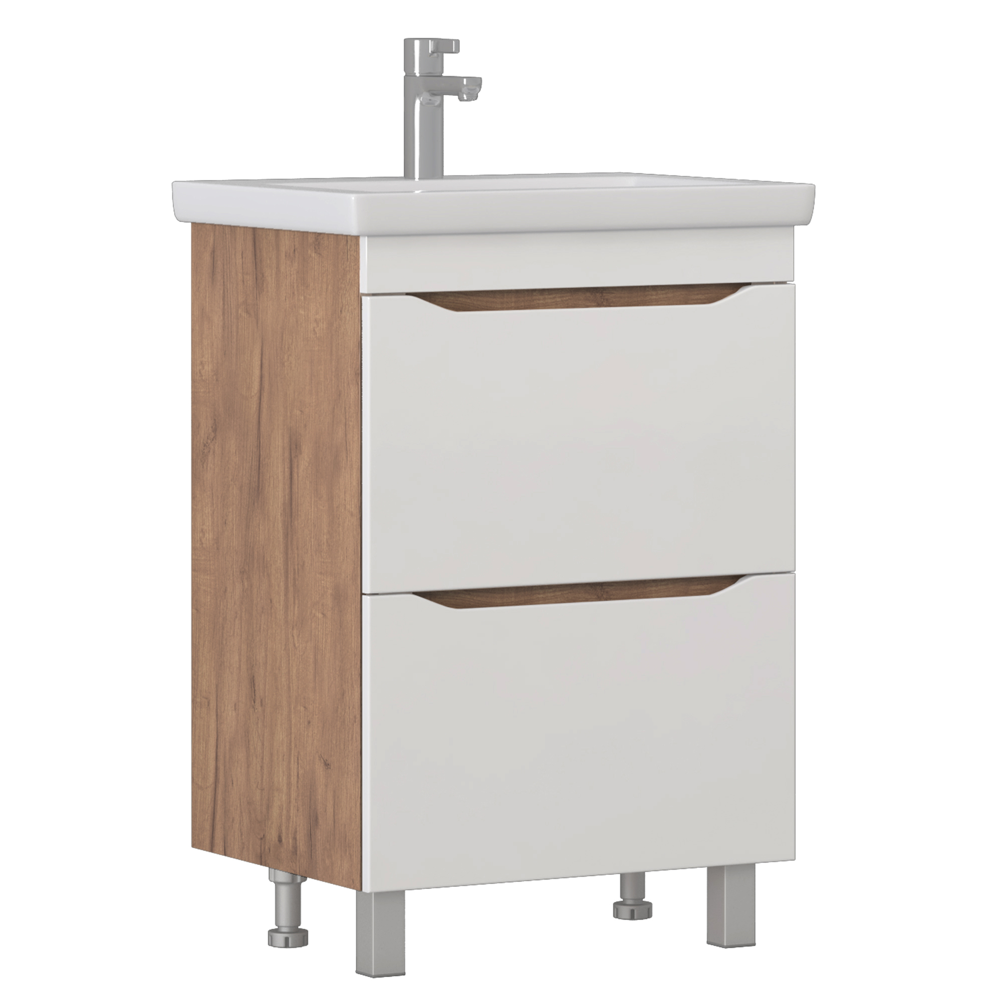 Тумба под раковину VIGO Grani 60 напольная дуб золотой (201 дуб золотой)