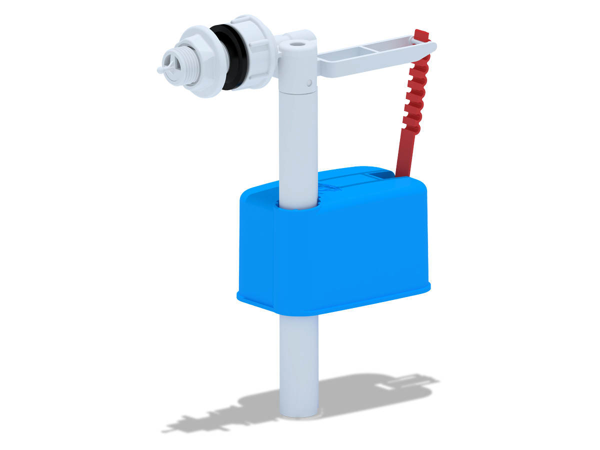 Клапан наливной боковой АНИ Пласт WC5050 для бачка эконом прямого действия штуцер пластик 1/2 дюйма
