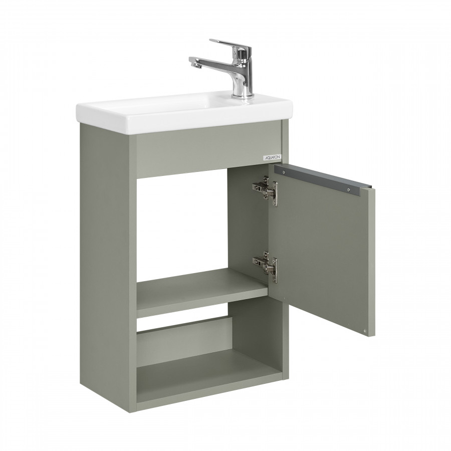 Тумба-умывальник ХОУП 40, 1 дв., подвесная, хаки (под раковину МИРАНДА 40)