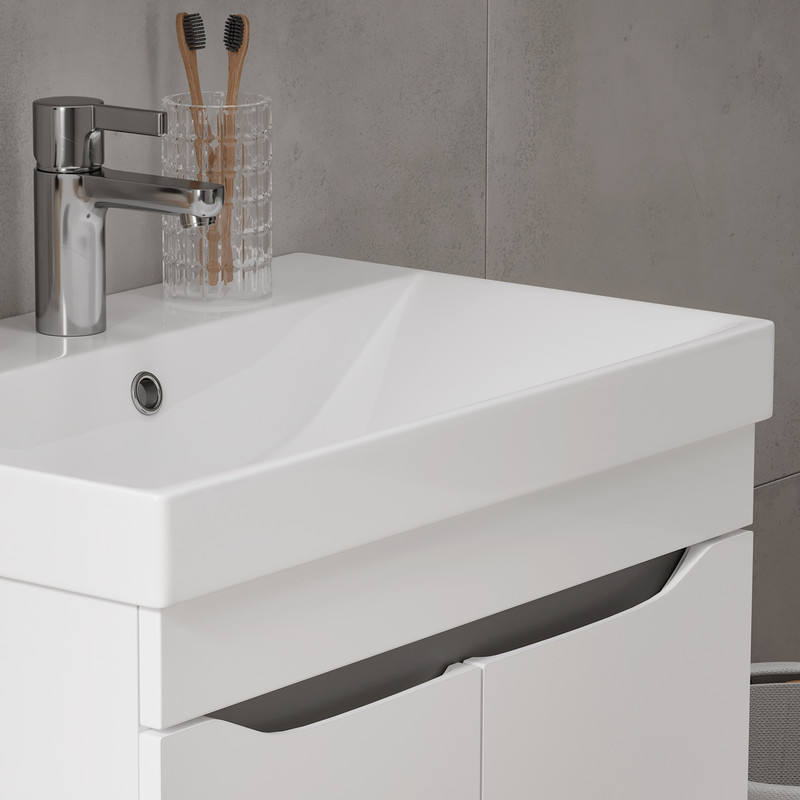 Раковина Lake 60, белая, EQUIL