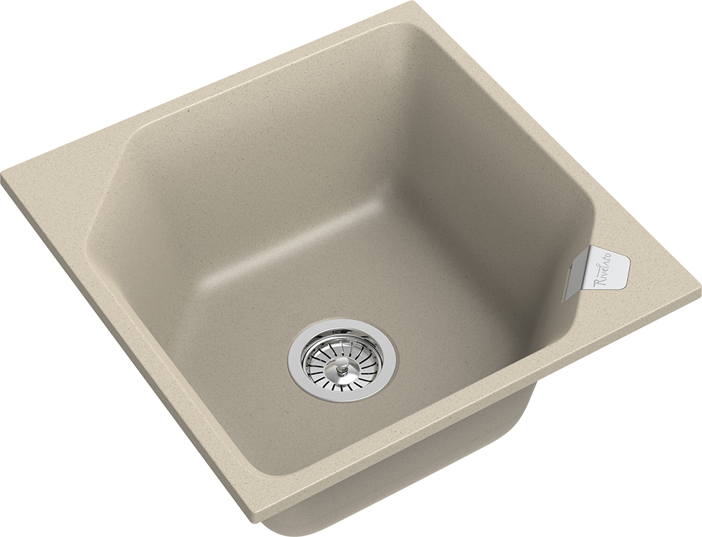 RIVELATO Мойка LOCUS 50  1-чаш 500*500 beige scuro арт.