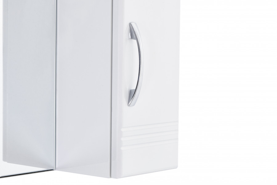 Зеркальный шкаф ОНДА 60, правое, белое