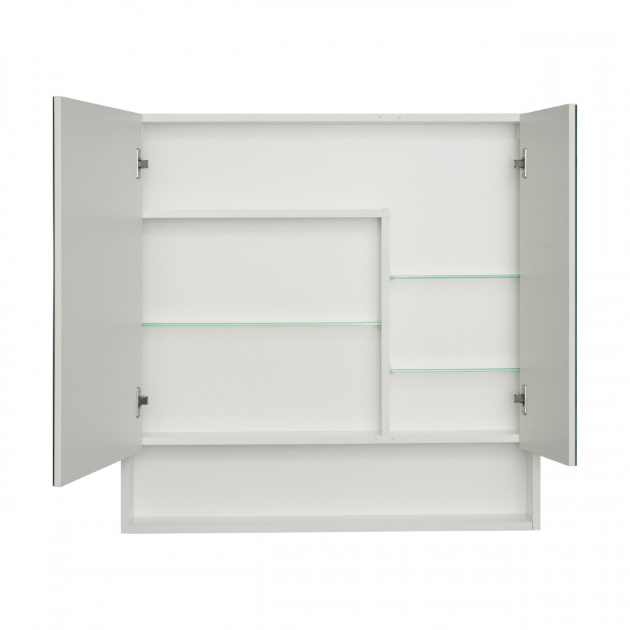 Зеркальный шкаф СКАНДИ 90, подвесной, белый