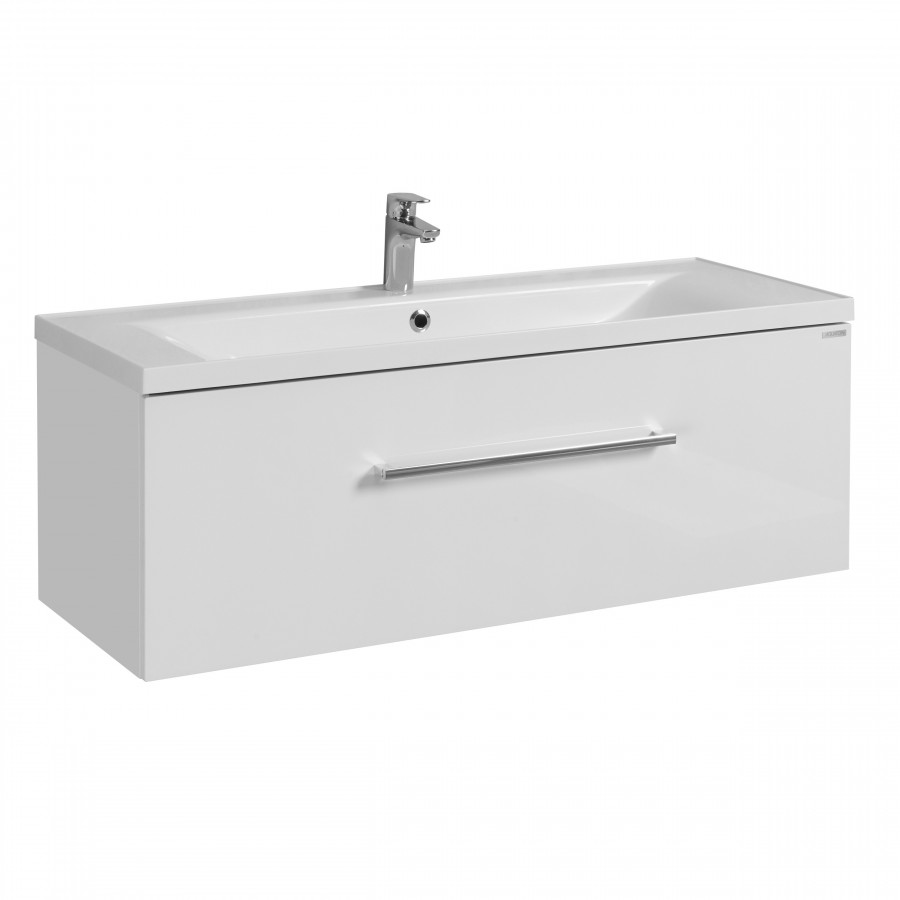 Тумба МАДРИД 120 М, белая (под раковину АЙРИС М 120, АЙРИС 120, ПРЕМЬЕР М 120, ПРЕМЬЕР 120)
