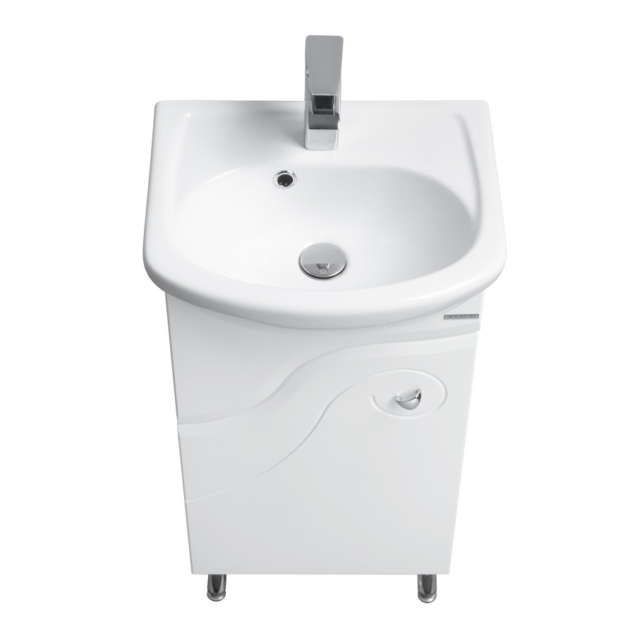 Тумба КОЛИБРИ 45, левая, белая (под раковину АЗОВ 45)