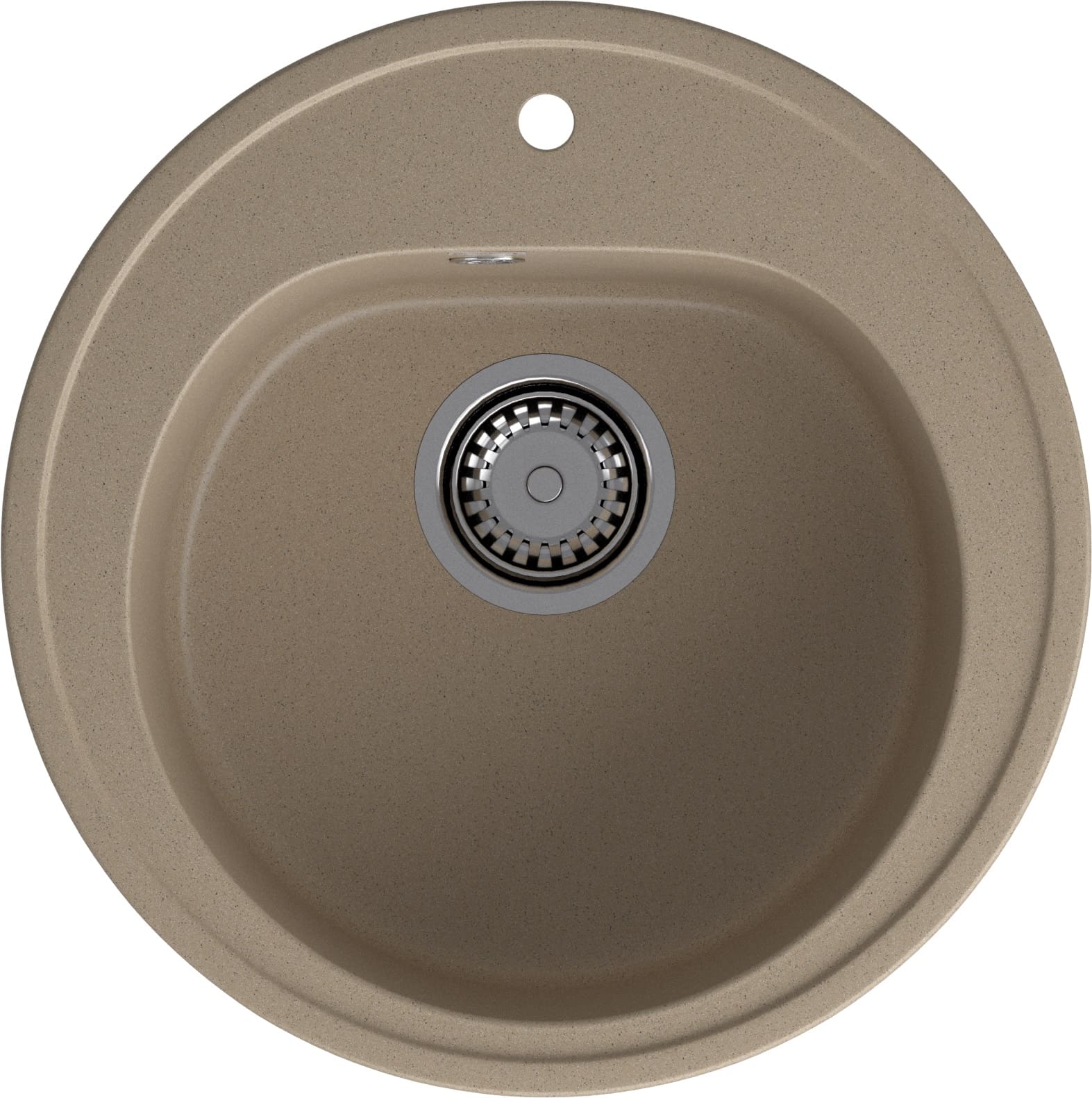 GRANFEST Мойка композит RONDO GF-R--510  D=510мм  песочный   арт.GF-