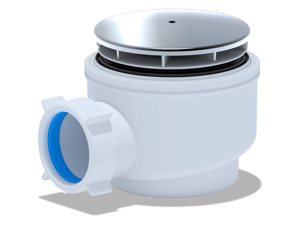 Сифон для душ. поддона 1 1/2*60 хром, ANI PLAST