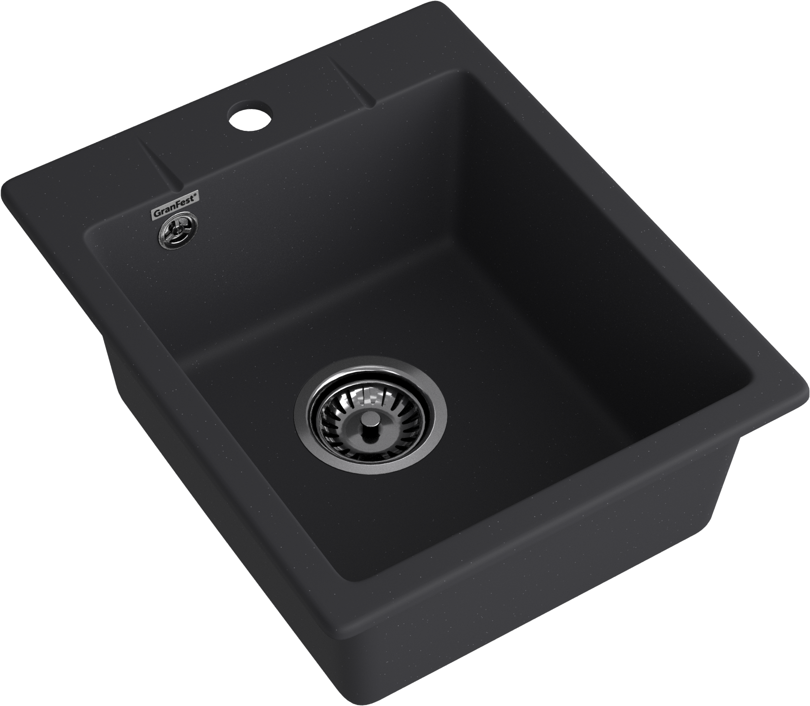 GRANFEST Мойка URBAN 240  1-чаша 400*490мм черный арт.GF-UR-