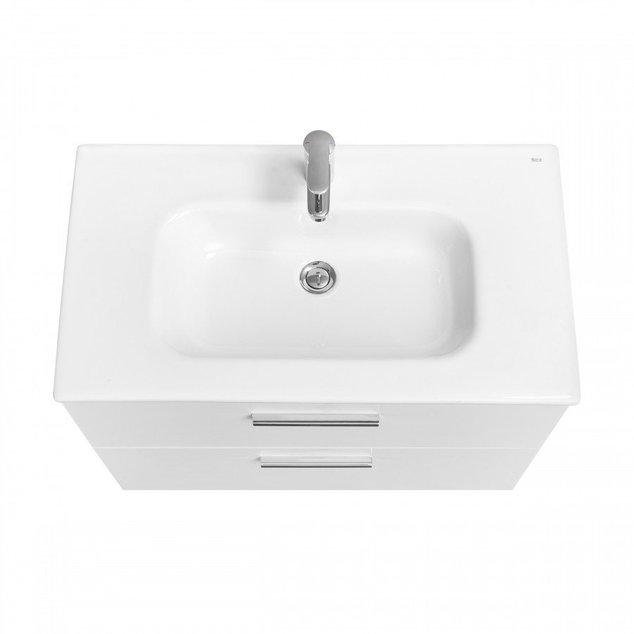 VICTORIA Тумба под раковину VICTORIA 80, 2 ящика, белый гл., ROCA