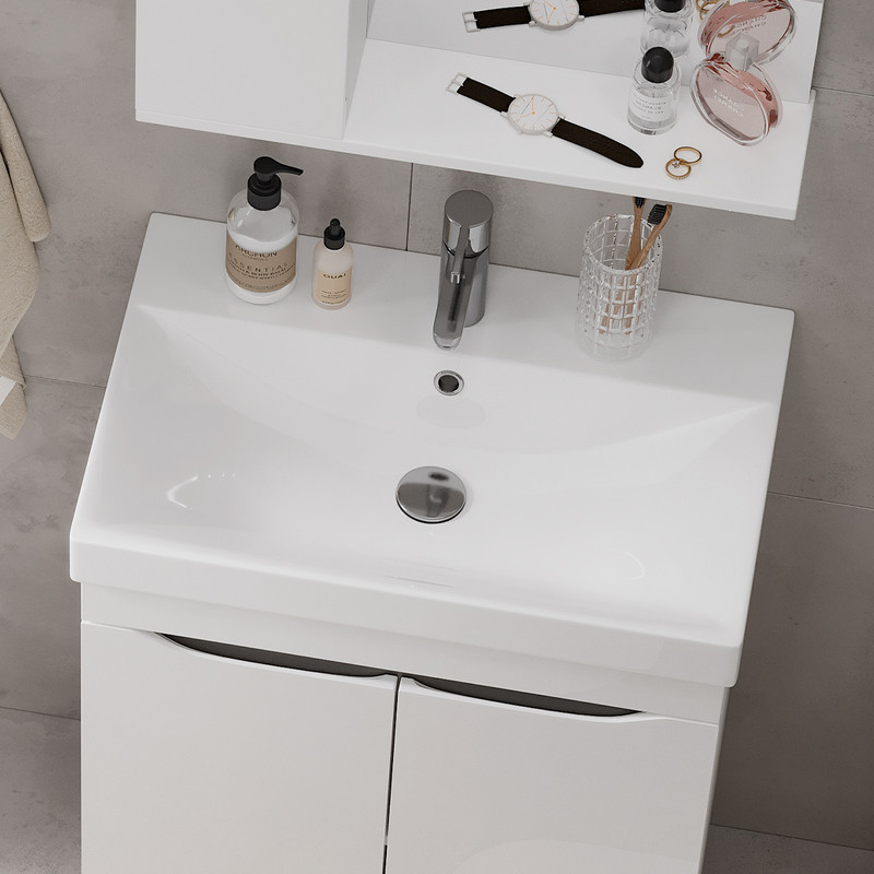 Раковина Lake 60, белая, EQUIL