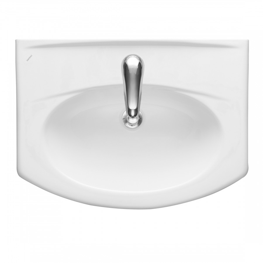 Умывальник мебельный "Новая грань" 62 см.  с отв., с переливом (хром. кольцо) 1 сорт SANTERI