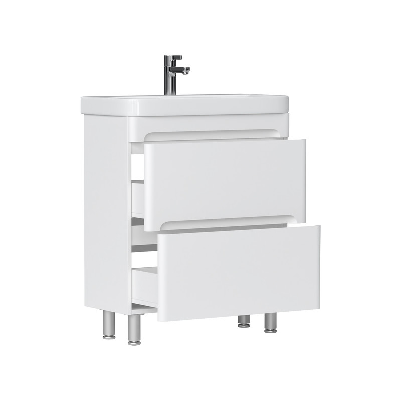 Тумба EQUIL Nice 70 напольная 2 ящ. белая (под раковину 9595-70)