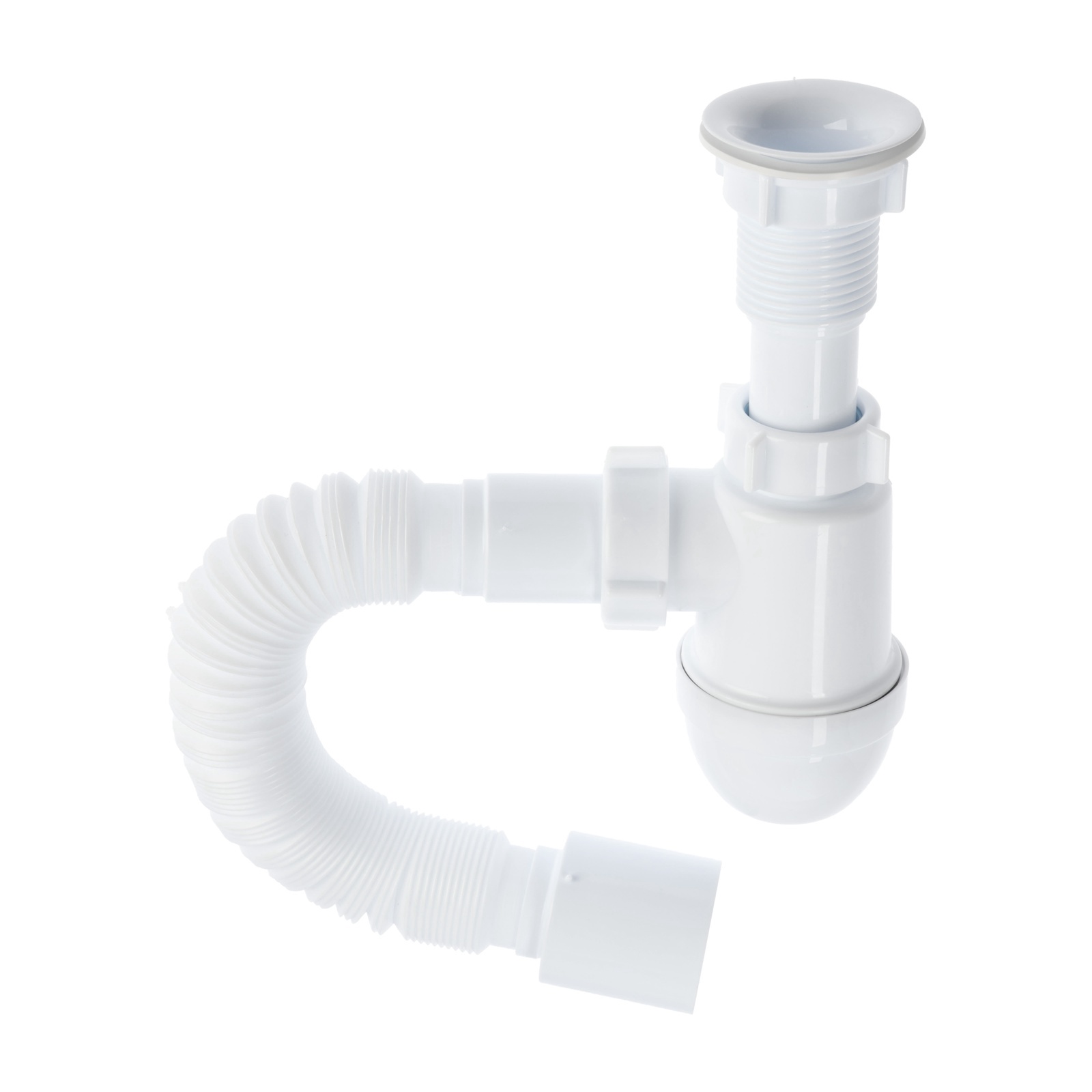 Сифон для мойки АНИ Пласт Варяг C5010 1 1/4 дюйма 40 с гибкой трубой 40х50