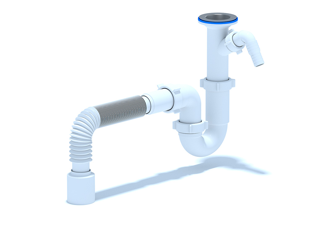 Сифон Ани 1 1/2"*40 прямоточный с отв ст. м. с г/тр 40х50, ANI PLAST