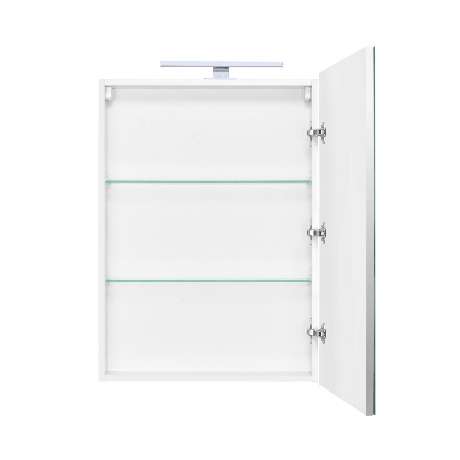 VICTORIA правый зеркальный шкаф 600, 606x141x810 мм, белый глянец 